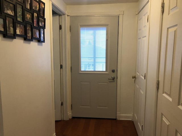 926 S Lathrop Ave, Forest Park, IL 60130 - doorway to outside with dark wood-style flooring