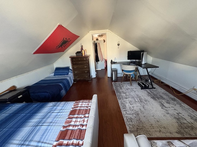 926 S Lathrop Ave, Forest Park, IL 60130 - bedroom featuring wood finished floors and lofted ceiling