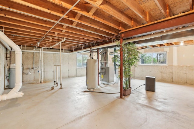 34457 N Bluestem Rd, Round Lake, IL 60073 - basement with heating unit and water heater