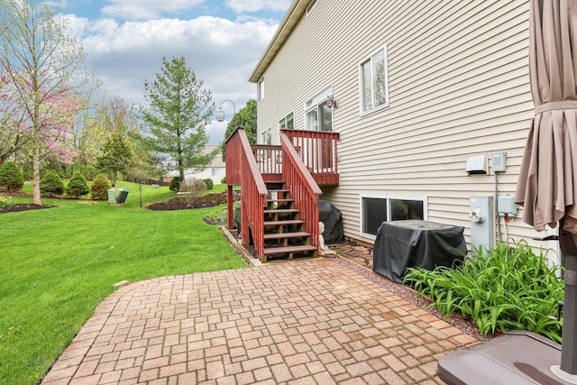 34457 N Bluestem Rd, Round Lake, IL 60073 - view of patio featuring stairway