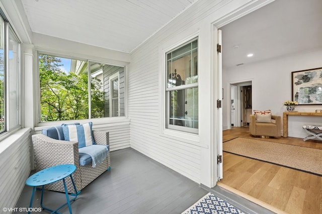 sunroom with a wealth of natural light