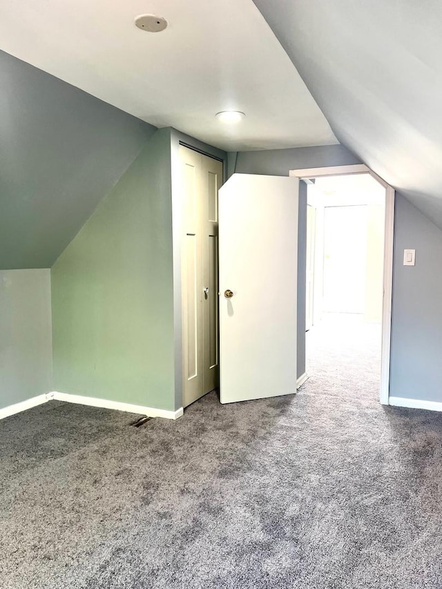2245 S Homan Ave, Chicago, IL 60623 - bonus room with vaulted ceiling, carpet floors, and baseboards