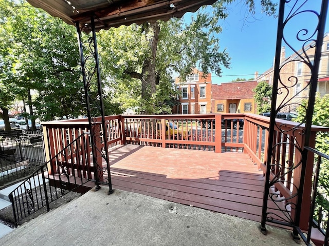 2245 S Homan Ave, Chicago, IL 60623 - view of wooden terrace