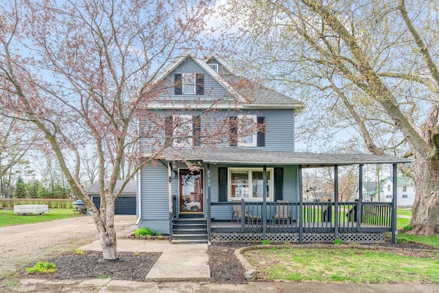 2523 Woods St, West Brooklyn, IL 61378 - american foursquare style home featuring covered porch