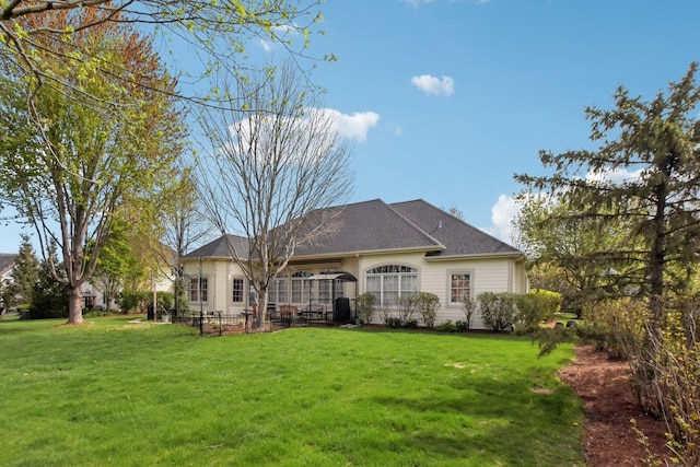 7160 Bannockburn Cir, Lakewood, IL 60014 - back of house with a yard and a patio