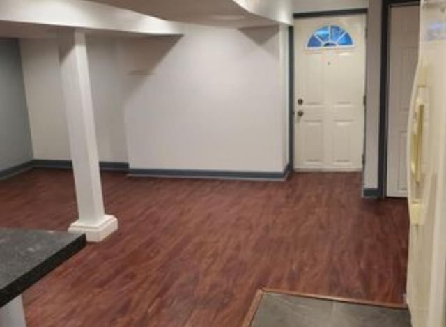 555 E 88th Pl, Chicago, IL 60619 - finished basement featuring baseboards and wood finished floors