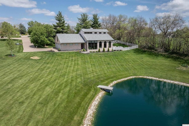 5620 Ridgeline Dr, Quincy, IL 62305 - view from above of property with a large body of water