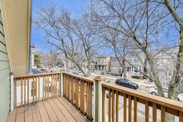 2642 N Drake Ave, Chicago, IL 60647 - wooden terrace featuring a residential view