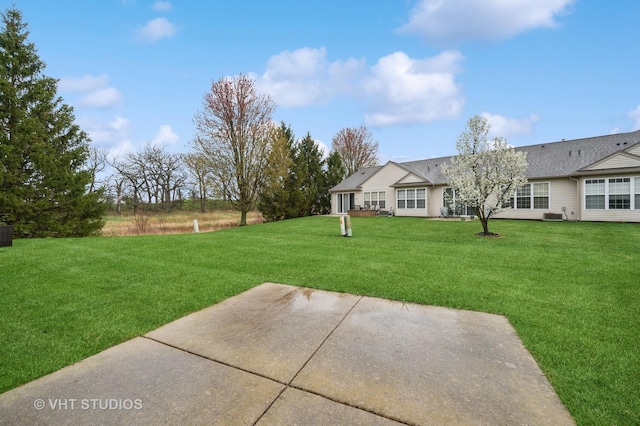view of yard featuring a patio