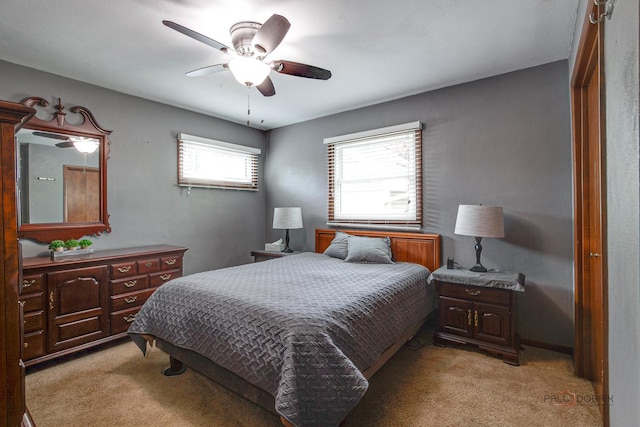 33170 N Battershall Rd, Grayslake, IL 60030 - bedroom featuring light carpet and a ceiling fan