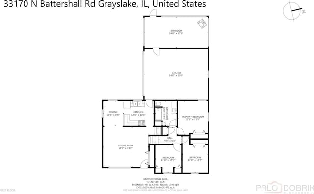 33170 N Battershall Rd, Grayslake, IL 60030 - room layout