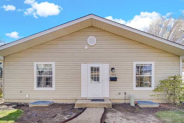 view of front of home