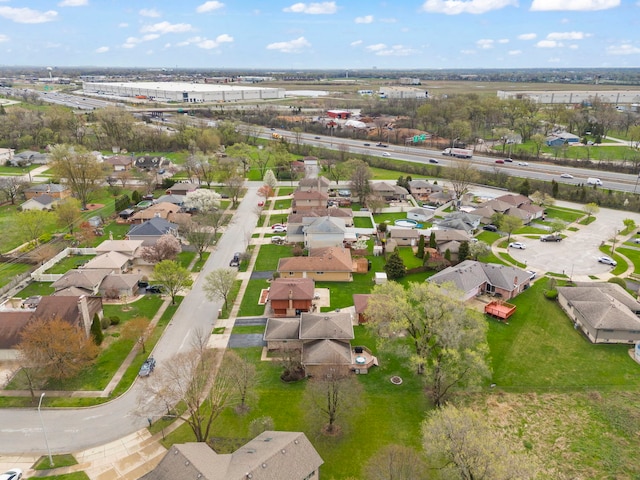 bird's eye view featuring a residential view