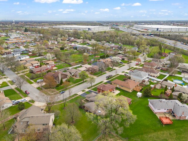 birds eye view of property featuring a residential view
