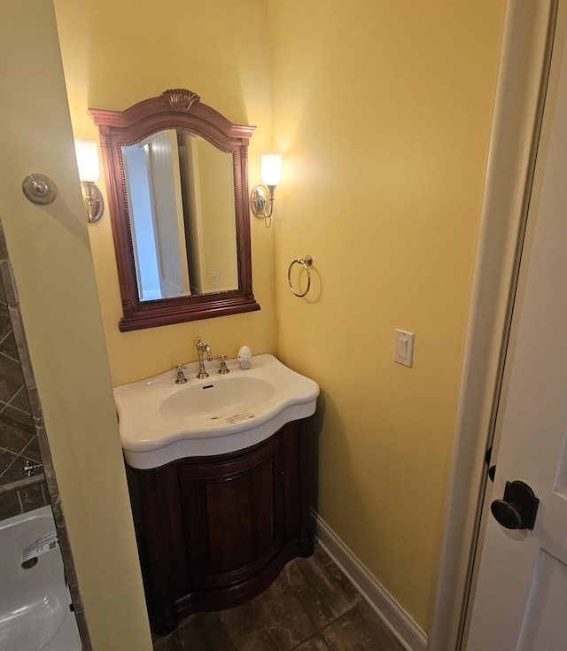 9065 Edinburgh Ct, Lakewood, IL 60014 - bathroom with baseboards and vanity