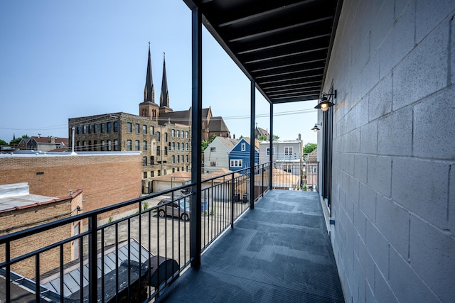 view of balcony