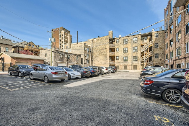 view of uncovered parking lot