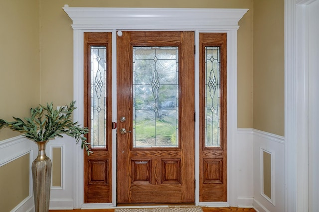 view of entrance foyer