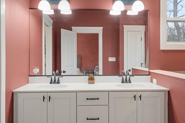 4220 166th Ln, Lowell, IN 46356 - bathroom featuring double vanity and a sink