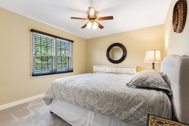205 Northampton Dr, Oswego, IL 60543 - carpeted bedroom with baseboards and ceiling fan