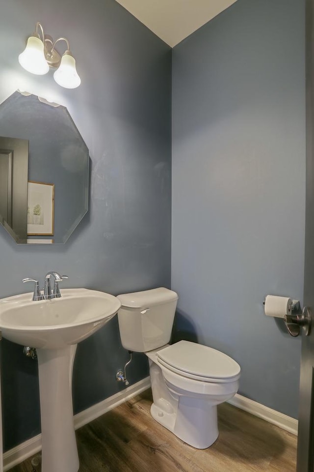 9303 Enstrom Ln, Huntley, IL 60142 - bathroom featuring toilet and wood finished floors
