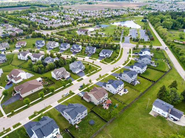 9303 Enstrom Ln, Huntley, IL 60142 - aerial view of property and surrounding area featuring nearby suburban area and a nearby body of water