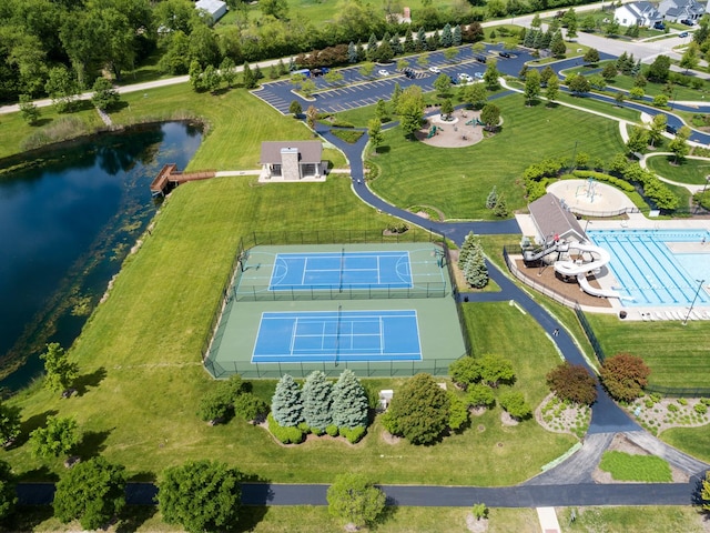 9303 Enstrom Ln, Huntley, IL 60142 - drone / aerial view of a nearby body of water