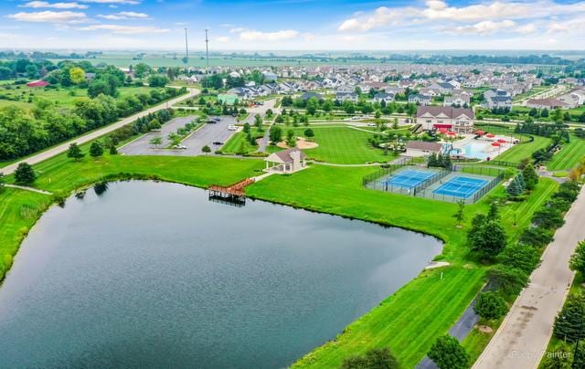 9303 Enstrom Ln, Huntley, IL 60142 - aerial view of a large body of water