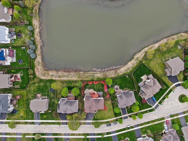aerial view featuring a residential view