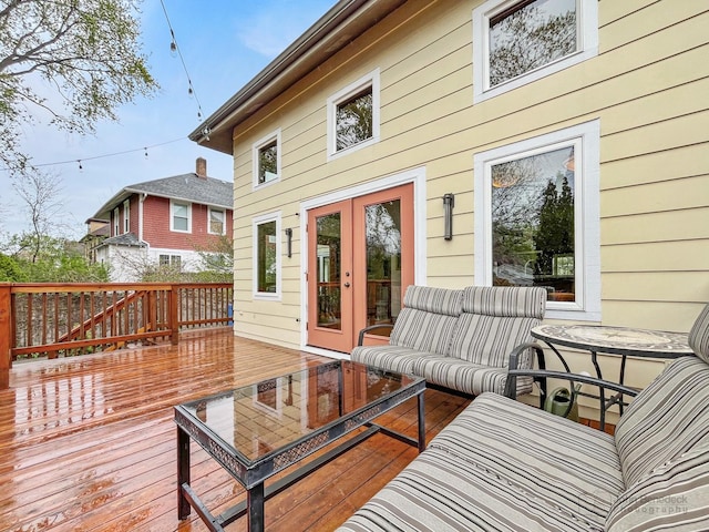 9515 S Damen Ave, Chicago, IL 60643 - wooden terrace featuring french doors