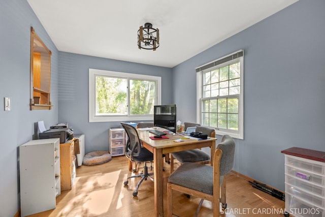 212 S River Rd, Naperville, IL 60540 - office area featuring light wood finished floors