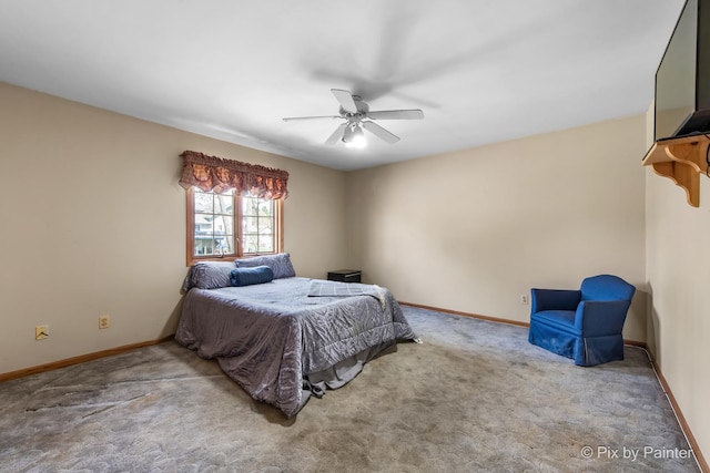 3518 James Way, Johnsburg, IL 60051 - bedroom featuring ceiling fan, carpet, and baseboards