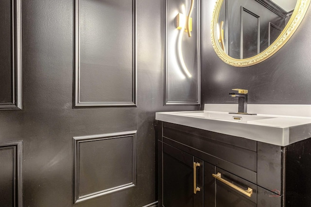 bathroom with vanity