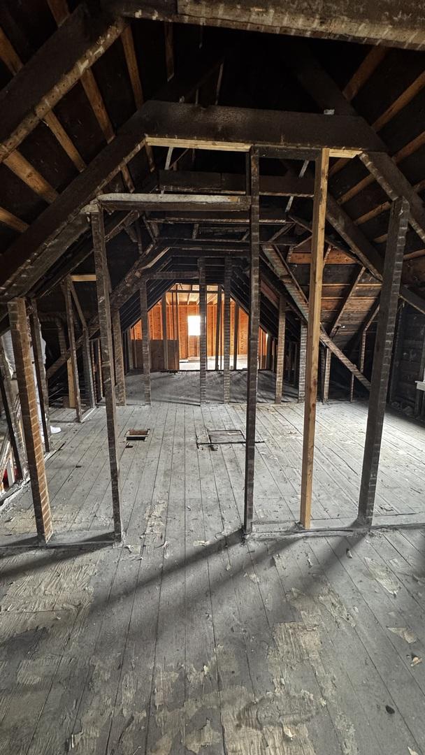 view of attic