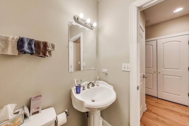 6527 S Drexel Ave, Chicago, IL 60637 - bathroom with toilet and wood finished floors