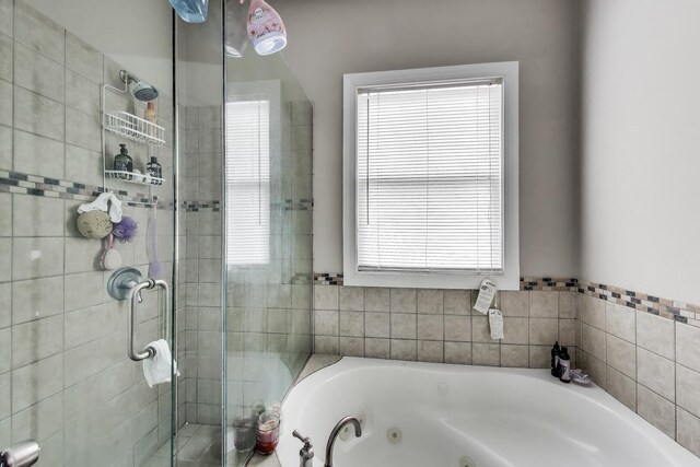 6527 S Drexel Ave, Chicago, IL 60637 - full bathroom with a shower stall and a jetted tub