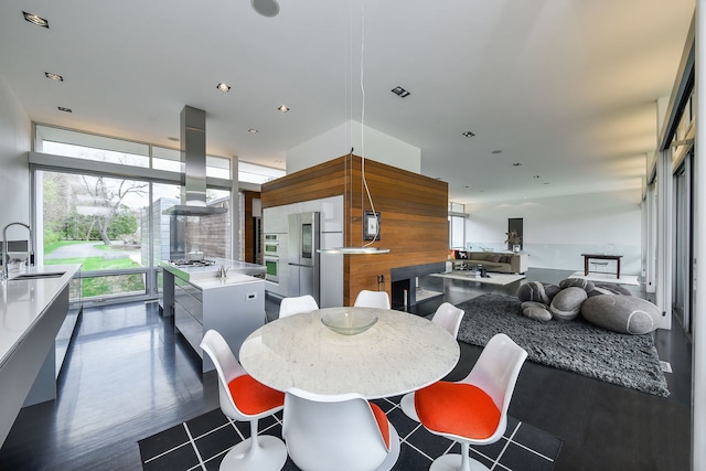 5N770 Pearson Dr, Wayne, IL 60184 - dining area featuring a wall of windows