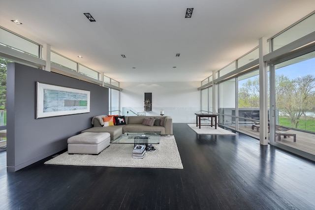 5N770 Pearson Dr, Wayne, IL 60184 - living area featuring wood finished floors and expansive windows