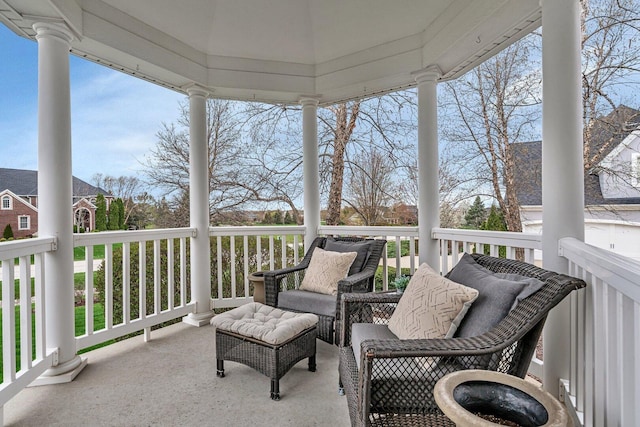 view of balcony