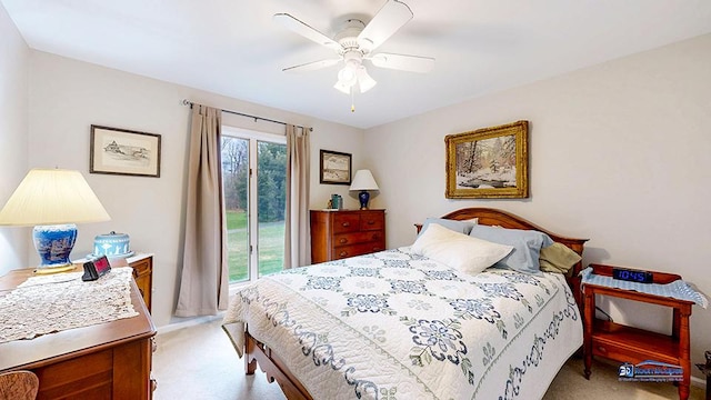 8400 Howe Rd, Wonder Lake, IL 60097 - bedroom with ceiling fan and light colored carpet