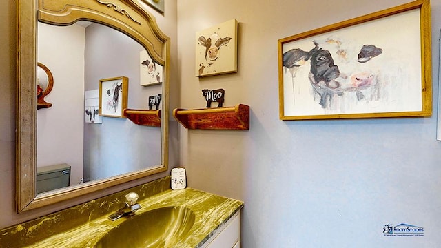 8400 Howe Rd, Wonder Lake, IL 60097 - half bathroom featuring vanity