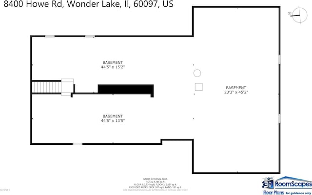 8400 Howe Rd, Wonder Lake, IL 60097 - floor plan