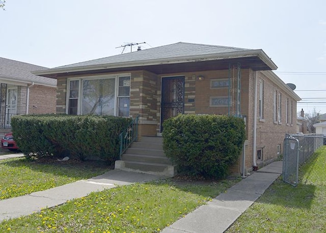 view of front of property with brick siding
