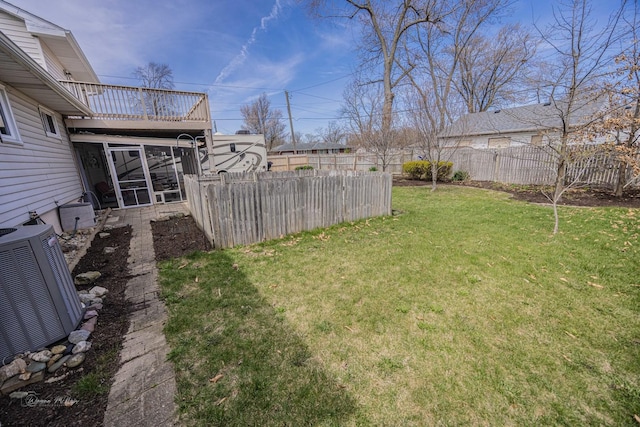 1315 Dellmar Ave, Joliet, IL 60435 - view of yard featuring fence and cooling unit