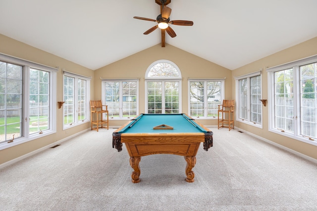 925 Appomattox Cir, Naperville, IL 60540 - recreation room featuring baseboards, carpet flooring, and pool table