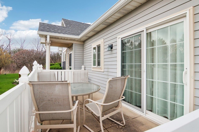 1461 S Candlestick Way, Waukegan, IL 60085 - balcony with outdoor dining area