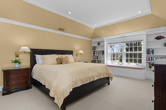 1300 Hackberry Ln, Winnetka, IL 60093 - carpeted bedroom featuring crown molding, recessed lighting, and baseboards
