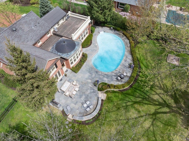 1300 Hackberry Ln, Winnetka, IL 60093 - view of property location featuring a pool area