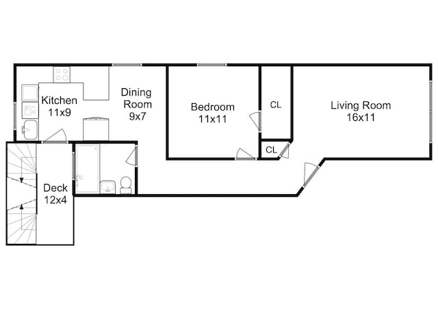 1949 W Argyle St Unit 1, Chicago, IL 60640 - view of property floor plan