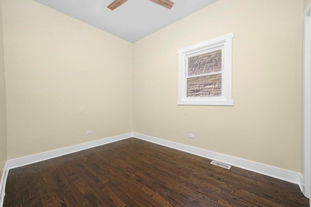 10617 S Wentworth Ave, Chicago, IL 60628 - empty room with dark wood-type flooring and ceiling fan